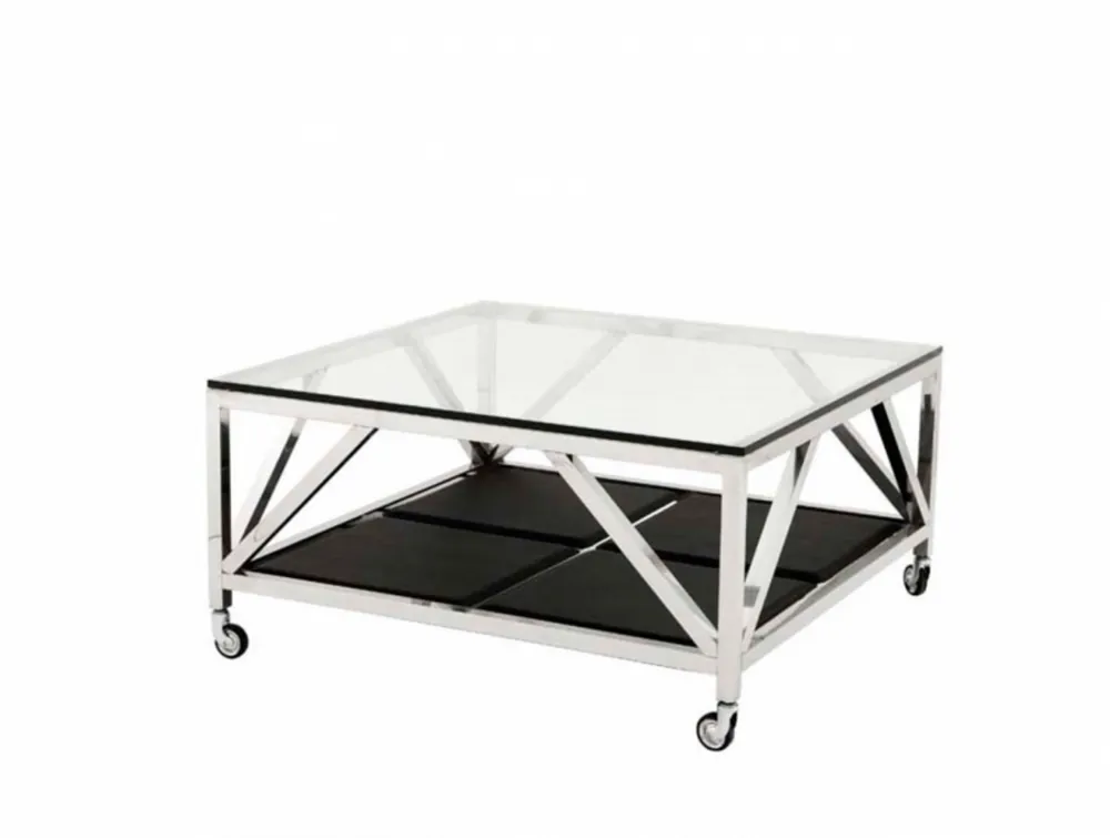 Casa Padrino Art Deco luxury coffee table 100 x 100 x H. 50 cm - living room coffee table - Luxury Hotel Coffee Table Online Kaufen