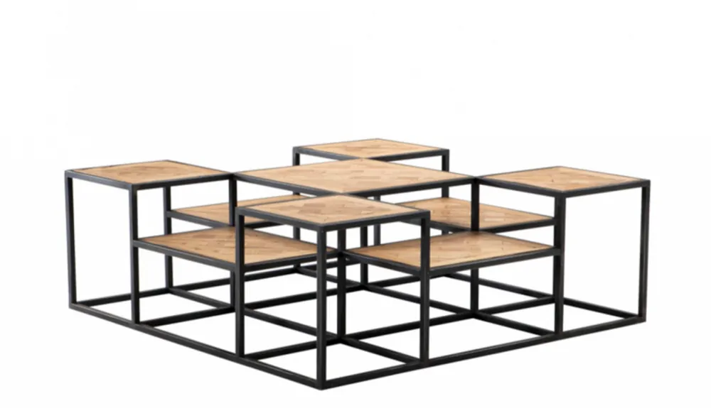 Geprüft Casa Padrino Art Deco luxury reclaimed oak wood coffee table - living room coffee table - Luxury Collection