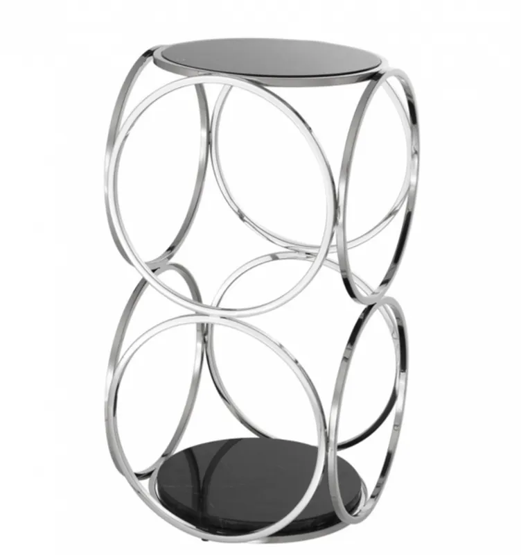 Highlight Casa Padrino luxury art deco designer side table 32 x 32 x H. 61.5 cm - Luxury Quality