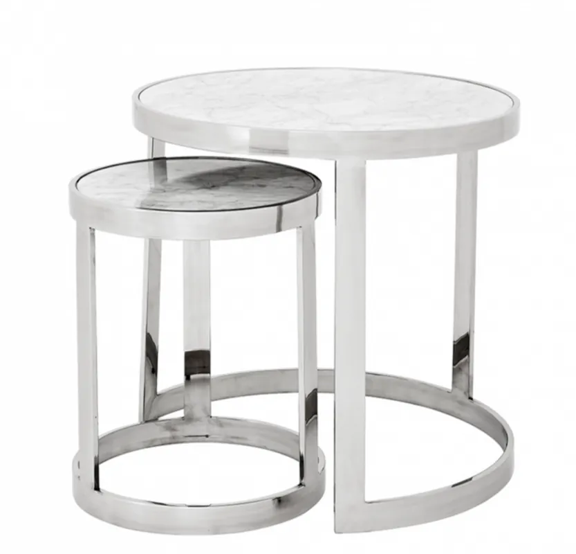 Casa Padrino luxury art deco designer side table set of 2 - Luxury Hotel Table Sale