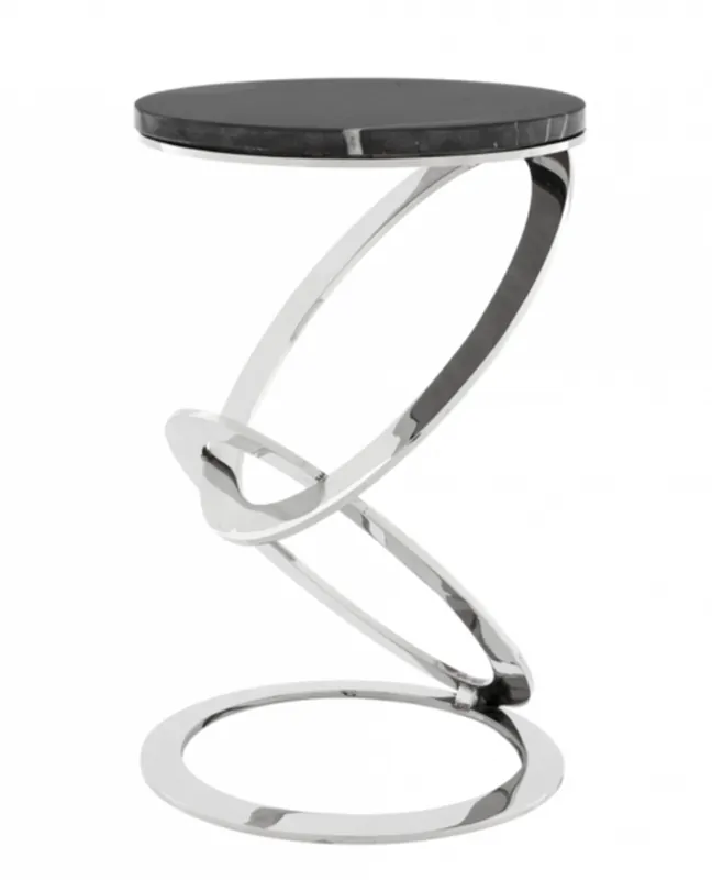 Mega-Angebot Casa Padrino luxury art deco designer side table with black marble top 40 x H. 62 cm - Hotel Table Furniture