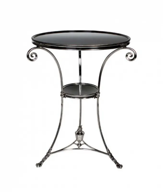 Knallerangebot Casa Padrino luxury art deco designer side table antique silver plated - Luxury Side Table