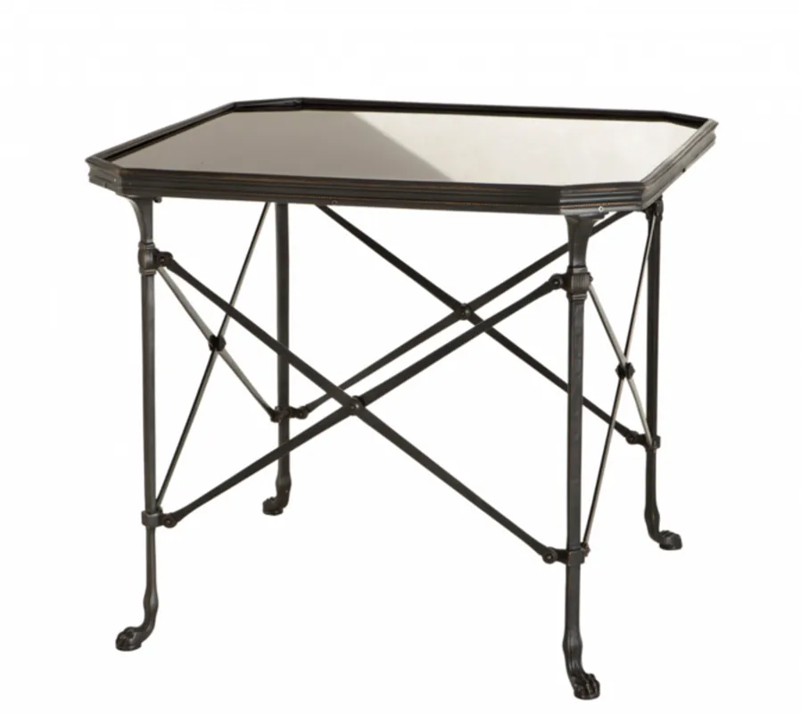 Casa Padrino luxury art deco designer side table gunmetal - Hotel Table Furniture Nur Für Kurze Zeit