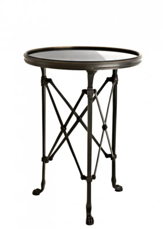 Casa Padrino luxury art deco designer side table gunmetal 42 x H. 55 cm - Luxury Table Top-Angebot