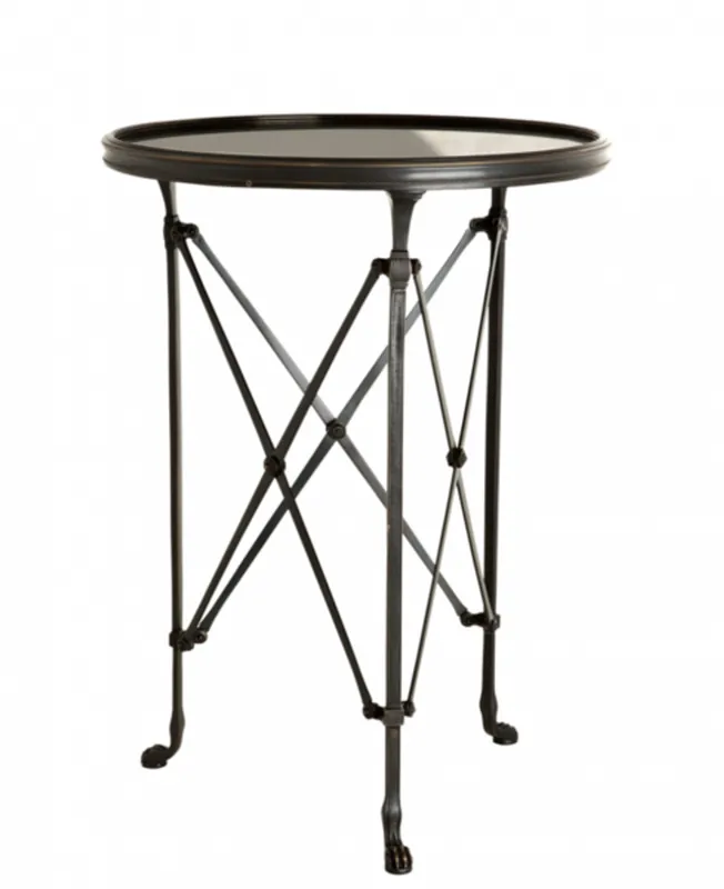 Casa Padrino luxury art deco designer side table gunmetal 52 x H. 70 cm - Luxury Quality Markenprodukt