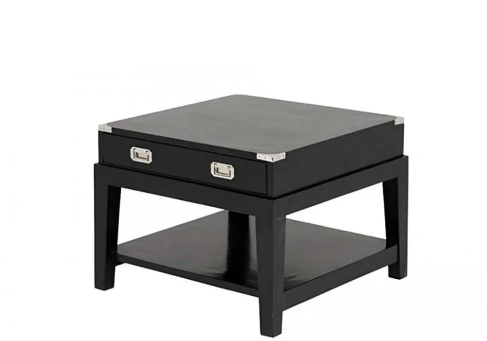 Casa Padrino luxury art deco designer birch wood side table black - Luxury Quality Top-Seller