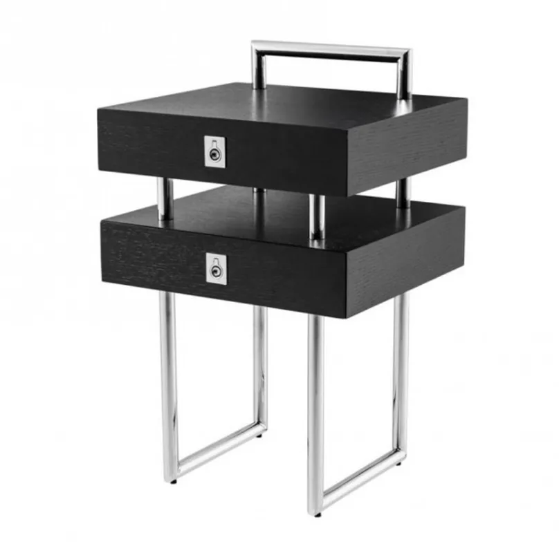 Direkt Vom Hersteller Casa Padrino luxury art deco designer side table 50 x 44.5 x H. 79 cm - Luxury Collection