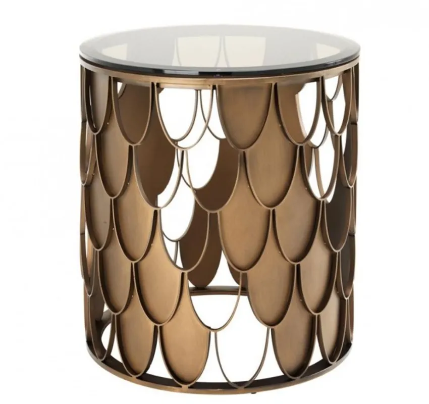 Casa Padrino luxury art deco designer side table 50 x H. 55 cm - Luxury Quality Neue Ware