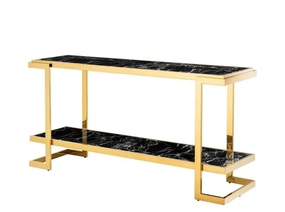 Direkt Vom Hersteller Casa Padrino Luxury Console Table Gold 150 x 40 x H. 76 cm - Luxury Hotel Furniture
