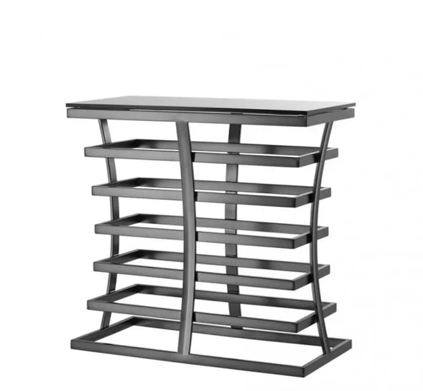 Casa Padrino Luxury Console Table Bronze with smoke glass 80 x 40 x H. 78 cm - Luxury Collection Kracherpreis