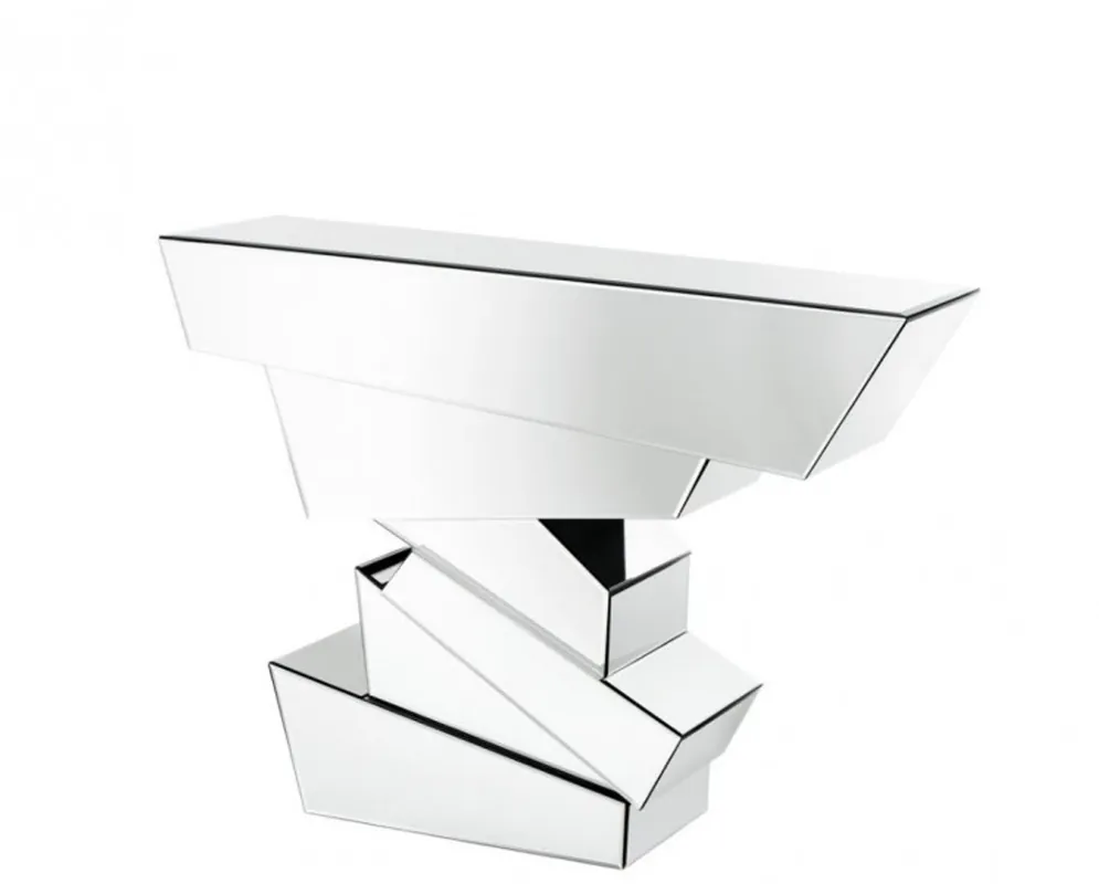 Top-Seller Casa Padrino luxury mirror glass console table 120 x 40 x H. 90 cm - Luxury Hotel Furniture