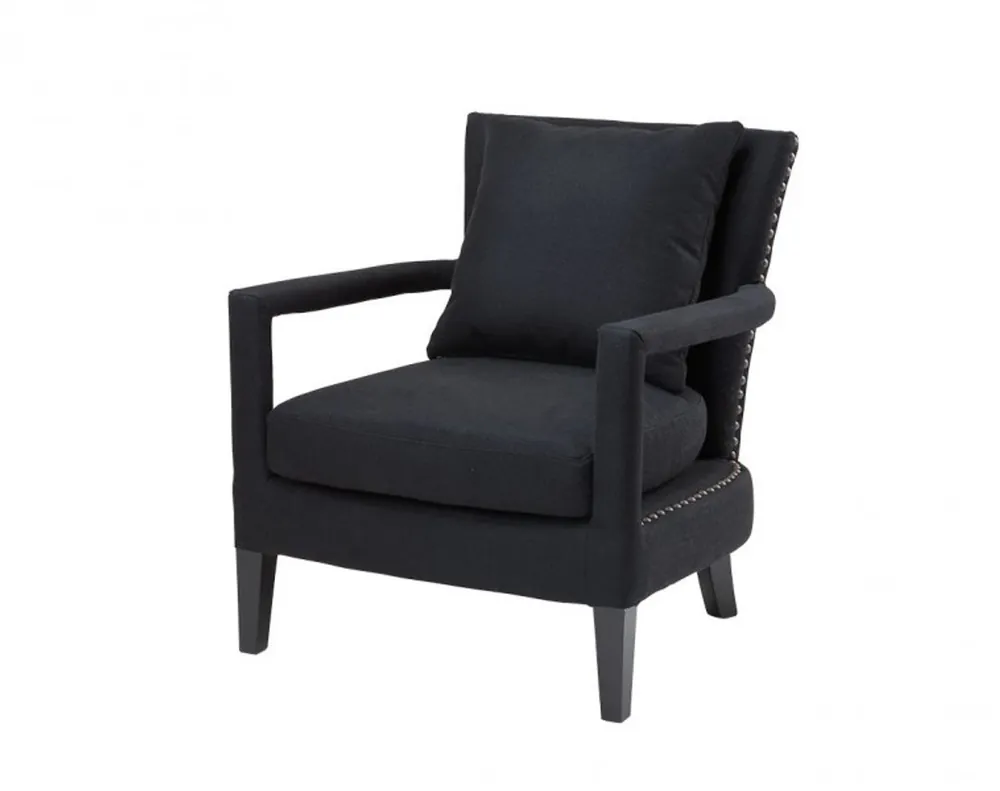 Casa Padrino luxury lounge armchair black - Hotel Furniture Geprüft