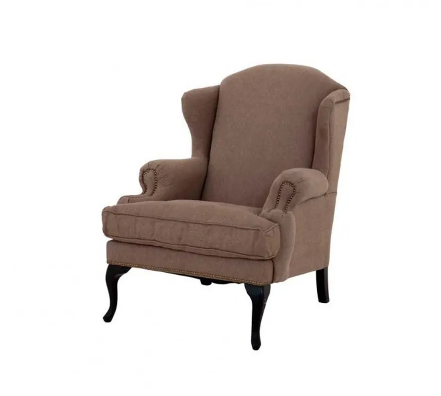 Sichere Zahlung Casa Padrino luxury wing chair brown - Limited Edition
