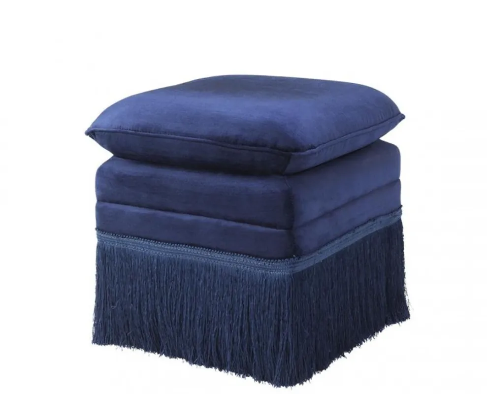 Mega-Angebot Casa Padrino luxury stool blue 41 x 41 x H. 42 cm - Hotel Stool Furniture