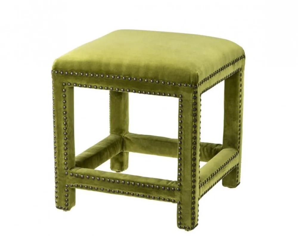 Online Kaufen Casa Padrino luxury stool green 47 x 47 x H. 52.5 cm - Luxury Furniture