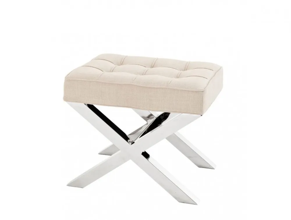 Casa Padrino luxury seat stool panama natural 59 x 45.5 x H. 50.5 cm - Designer Hotel Stool Saisonangebot