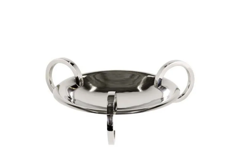 Preiswert Casa Padrino designer platter nickel finish 50 x 15 cm - Flat Bowl