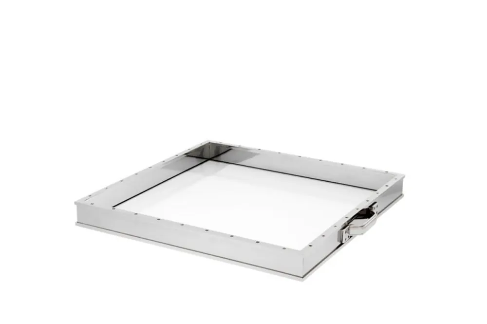 Bestseller Casa Padrino luxury tray nickel plated 55 x 50 x H. 5 cm - Hotel Accessoires