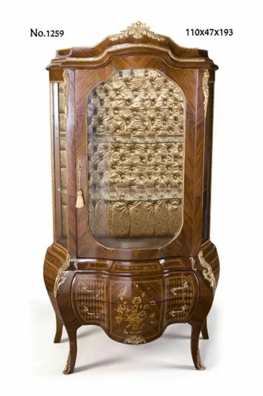 Casa Padrino baroque display cabinet 110 x 47 x H. 193 cm - baroque furniture Online Kaufen