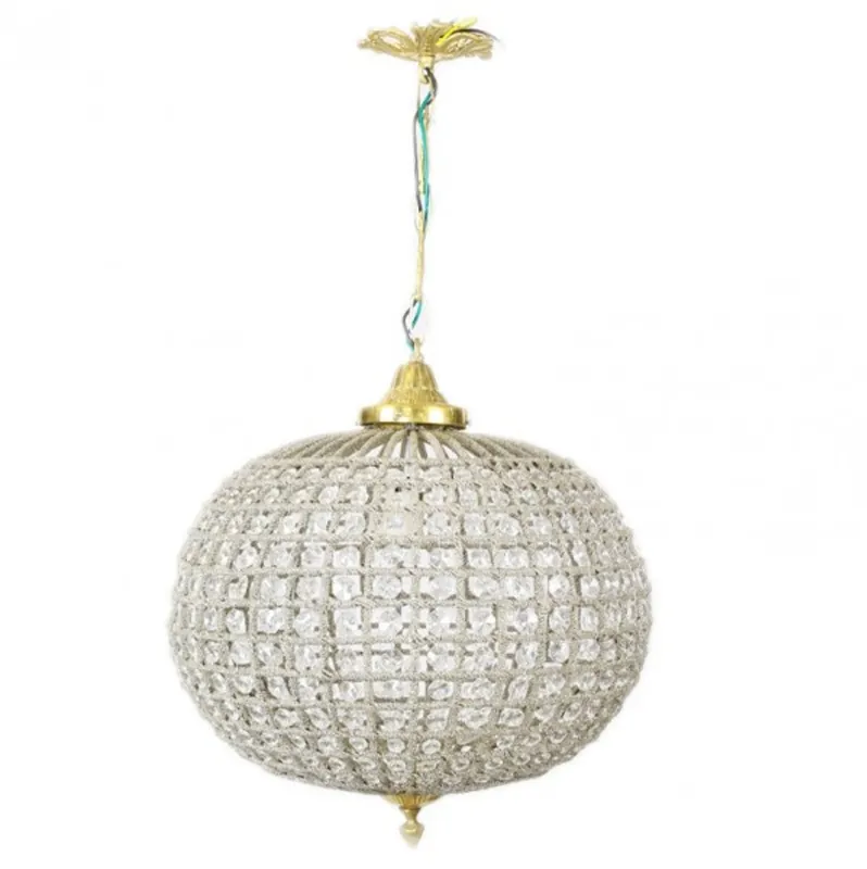 Casa Padrino Baroque ceiling hanging light 35 x H 65 cm - glass light / gold Solange Der Vorrat Reicht