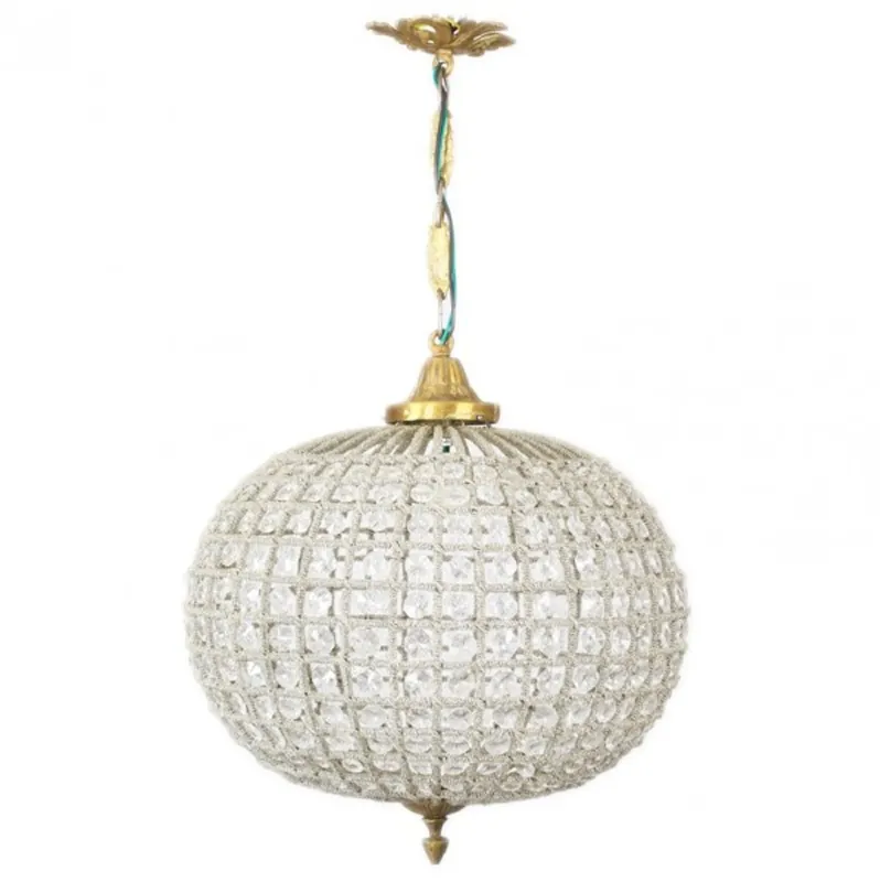 Billig Casa Padrino Baroque ceiling hanging light 35 x H 65 cm - glass light / oxide