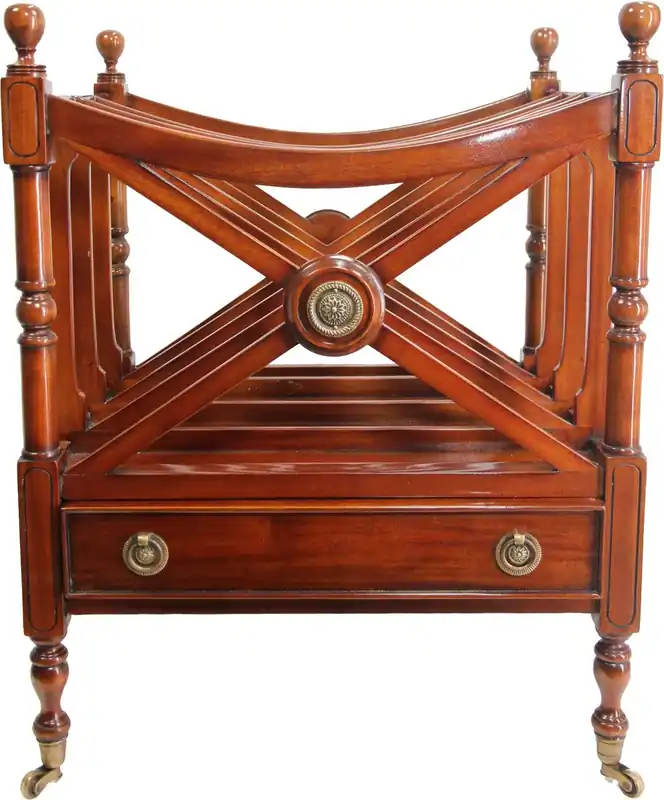 Casa Padrino Luxury Magazine & Magazine Trolley Mahogany Solid Wood Brown - luxury hotel / law firm furnishings Bestseller