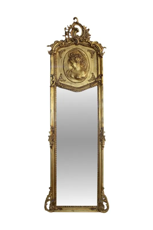 Preis Gesenkt Casa Padrino Antique Style Mirror 55 x H. 160 cm - Baroque Wall Mirror