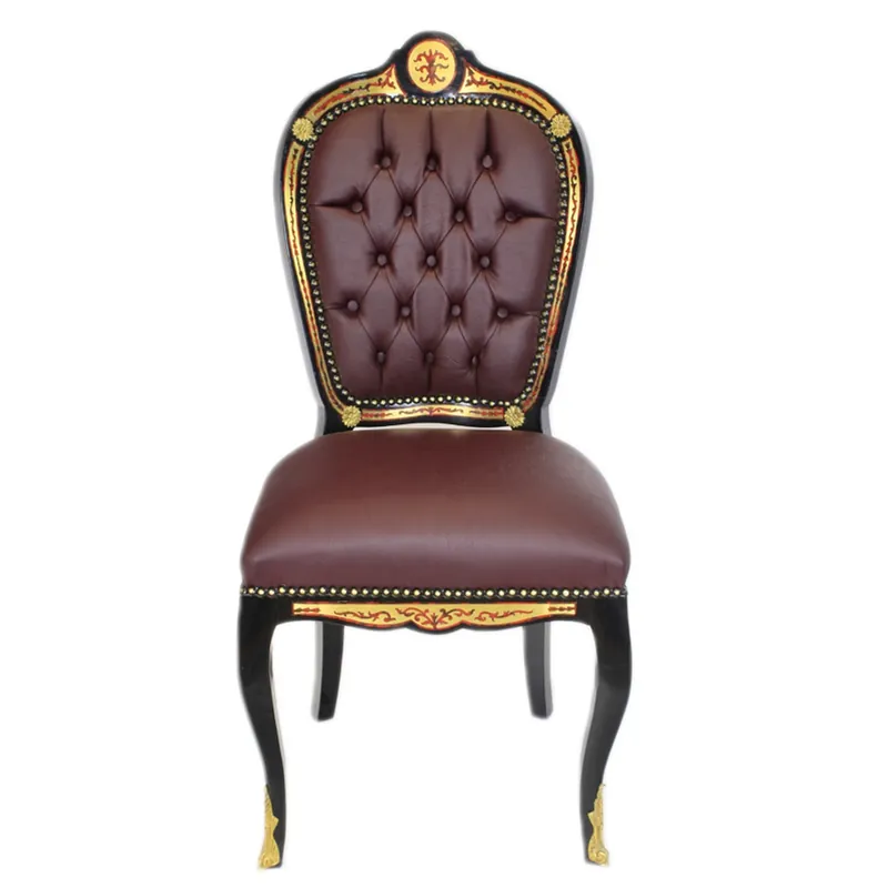 Casa Padrino Luxury baroque chair Boulle Collection - Luxury desk chair Expressversand