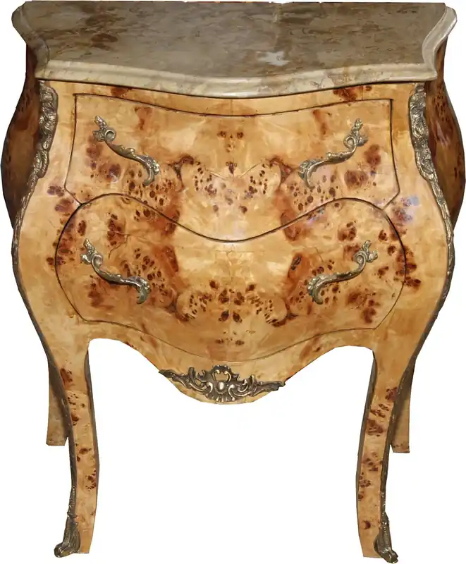Neuheit Casa Padrino Baroque Chest of drawers with 4 drawers, marble top in cream 67 cm - handmade of solid wood
