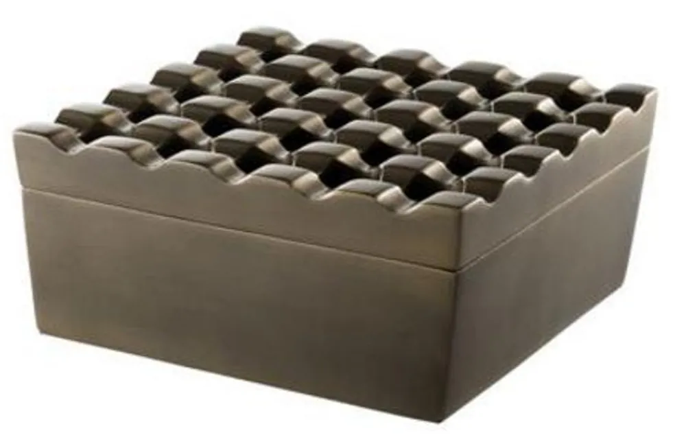 Casa Padrino Luxury Aluminium Ashtray - Designer Accessories Nur Für Kurze Zeit