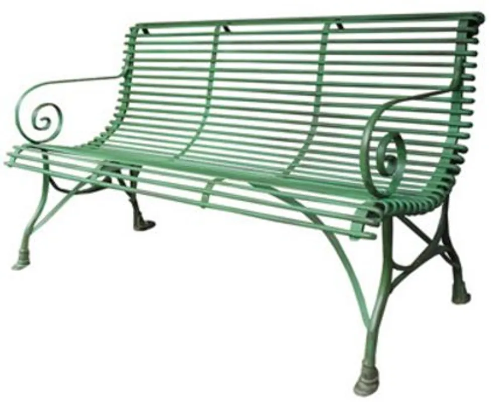 Casa Padrino 3 Seater Garden Bench - Vintage Wrought Iron Bench Geprüft
