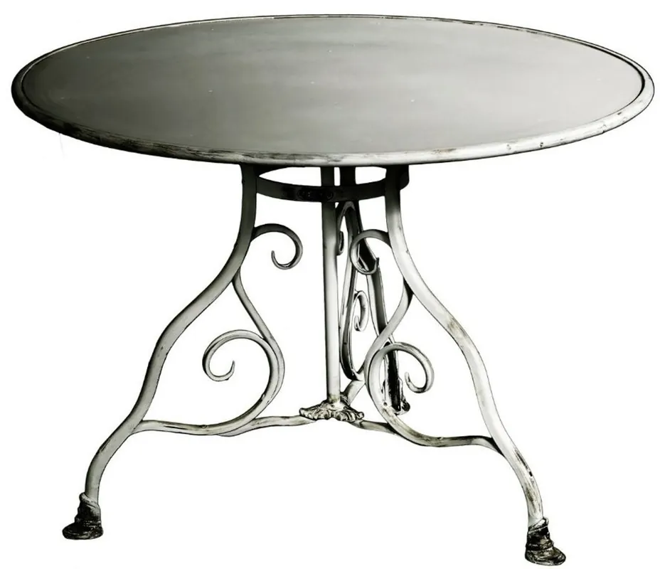 Casa Padrino wrought iron garden table diameter 100 x H. 70 cm - Vintage Table Echt
