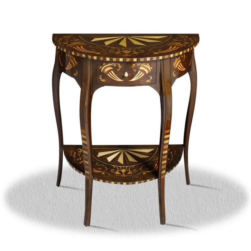 Markenware Casa Padrino baroque side table with drawer 60 x 35 x H. 75 cm - Antique Style Side Table