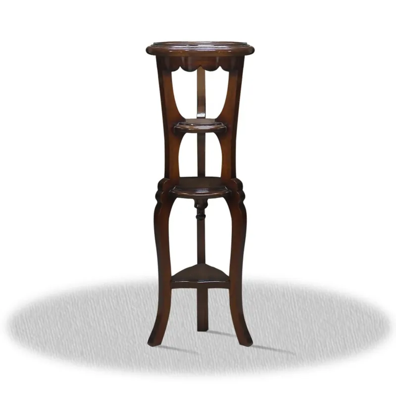 Casa Padrino Baroque Side Table 35 x 35 x H. 110 cm - Antique Side Table Preisknaller