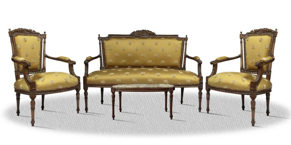 Mega-Angebot Casa Padrino baroque salon set brown gold - Antique Style Collection