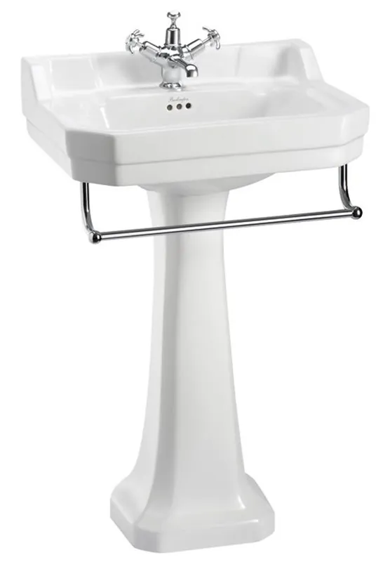 Casa Padrino porcelain washbasin with pedestal and towel holder - Art Nouveau Design Bestpreis