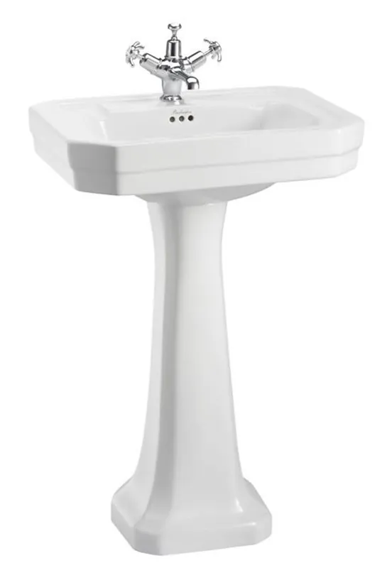 Neuheit Casa Padrino luxury porcelain washbasin with pedestal 56 x 47 x H. 90 cm - Hotel Restaurant Furniture