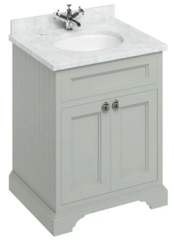 Sofort Bestellen Casa Padrino luxury washing cabinet / washbasin with marble top and 2 doors 67 x 55 x H. 93 cm