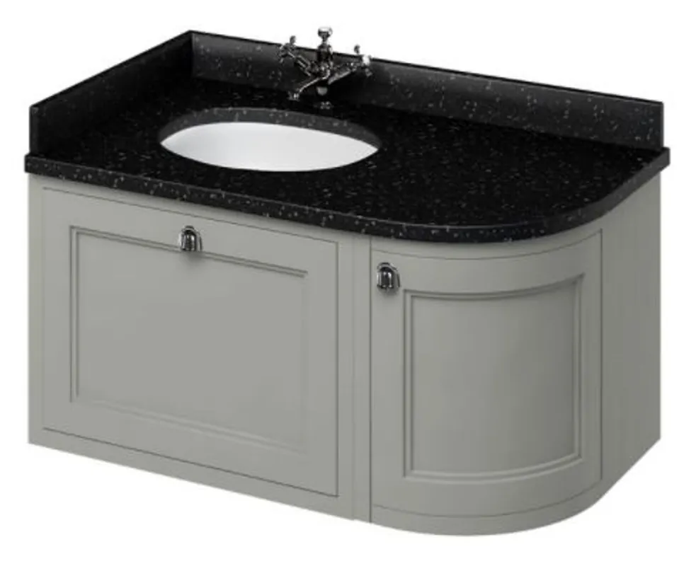Casa Padrino hanging washing cabinet with granite top drawer and door 98 x 55 x H. 59 cm Beliebt