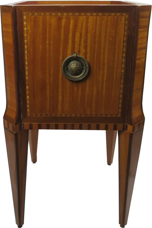 Casa Padrino Baroque flower vase Mahogany / Brass - Hotel decoration - Flower pot - Flower pot - Antique style Abverkauf
