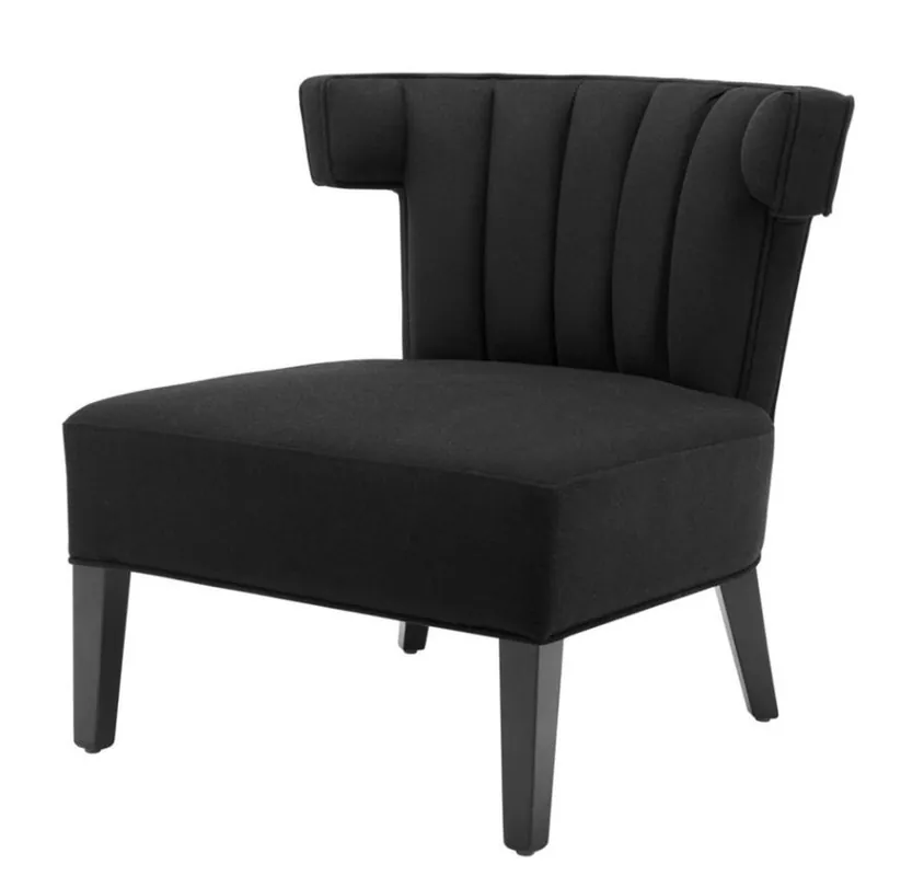Casa Padrino Luxury Armchair Black - Designer furniture Billig