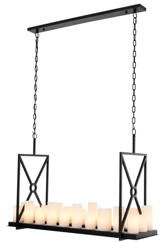 Casa Padrino luxury designer chandelier with remote control - furniture chandelier chandelier hanging lamp Highlight