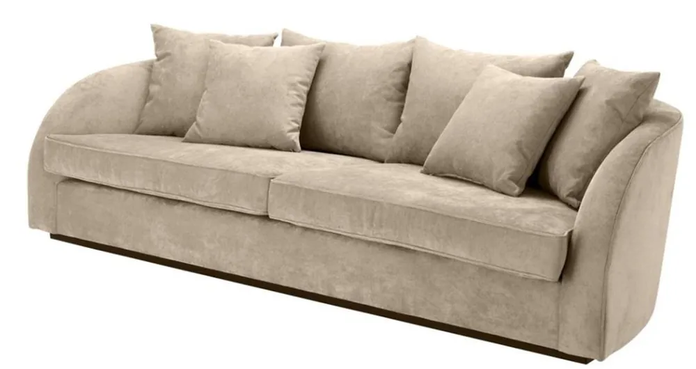 Direktkauf Casa Padrino luxury hotel sofa gray 255 x 91 x H. 72 cm - designer collection