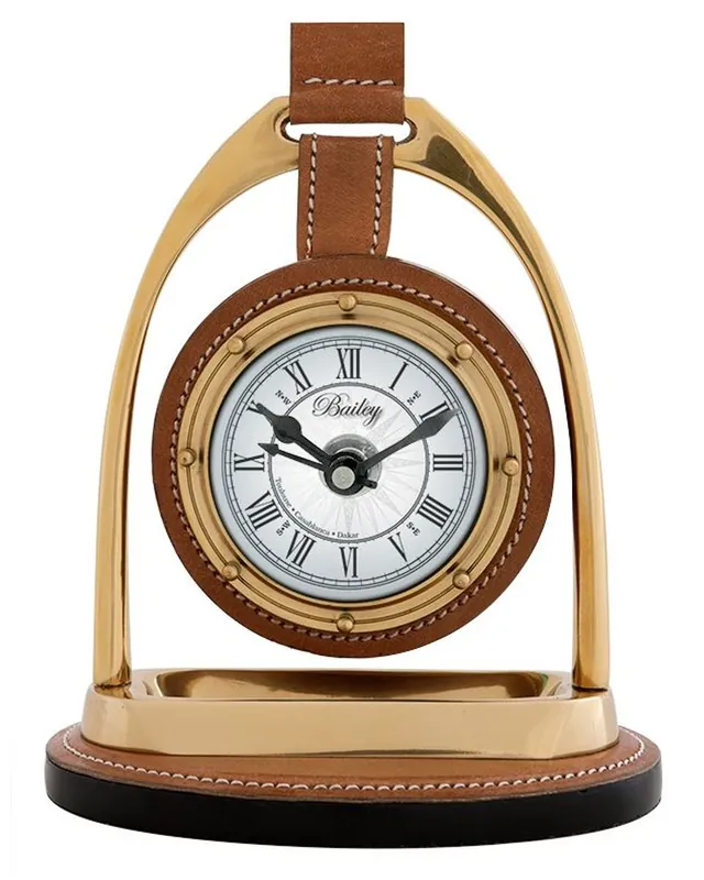 Nur Heute Casa Padrino designer watch with bobble and compass on the back 17 x 12,5 H. 21 cm - luxury table clock