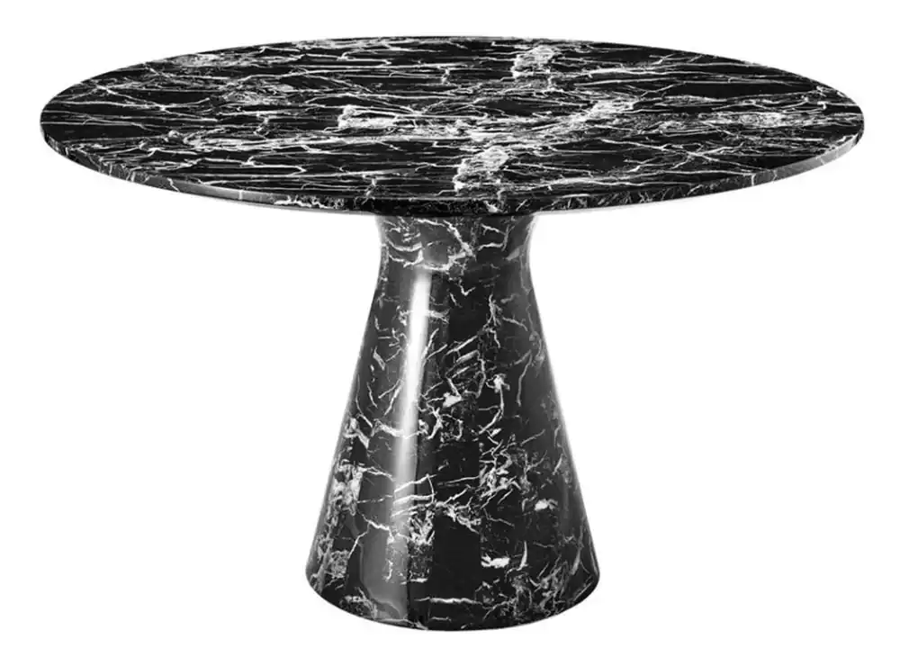 Direktkauf Casa Padrino designer dining table black 119,5 x H. 75 cm - luxury edition