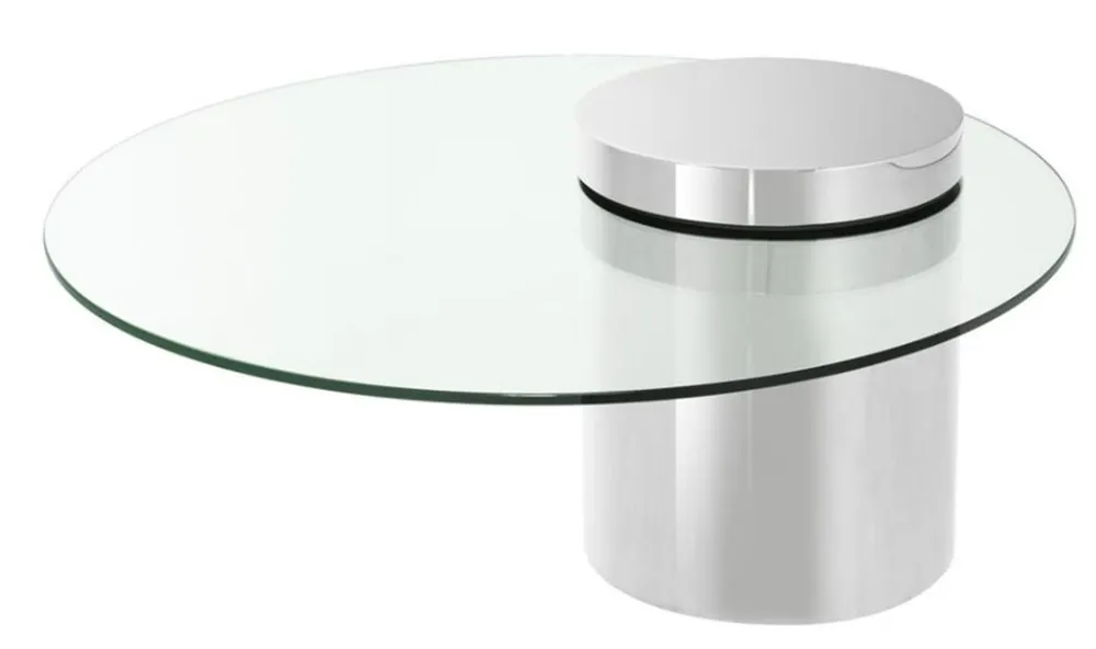 Aktuell Casa Padrino designer couch table silver 90 x H. 43 cm - luxury collection