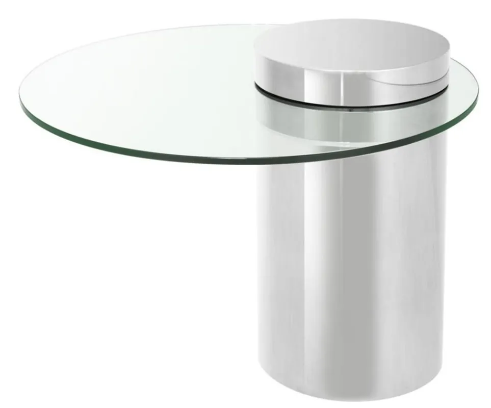 Casa Padrino designer side table silver 65 x H. 51 cm - luxury collection Sichere Zahlung