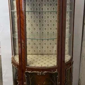 Billig Casa Padrino Barock Vitrine mit Glastür Braun H. 175 cm - Barockstil Möbel