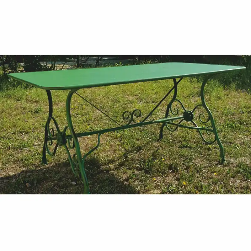Kracherpreis Casa Padrino Art Nouveau Garden Dining Table Vintage Green 200 cm - Nostalgic Garden Table