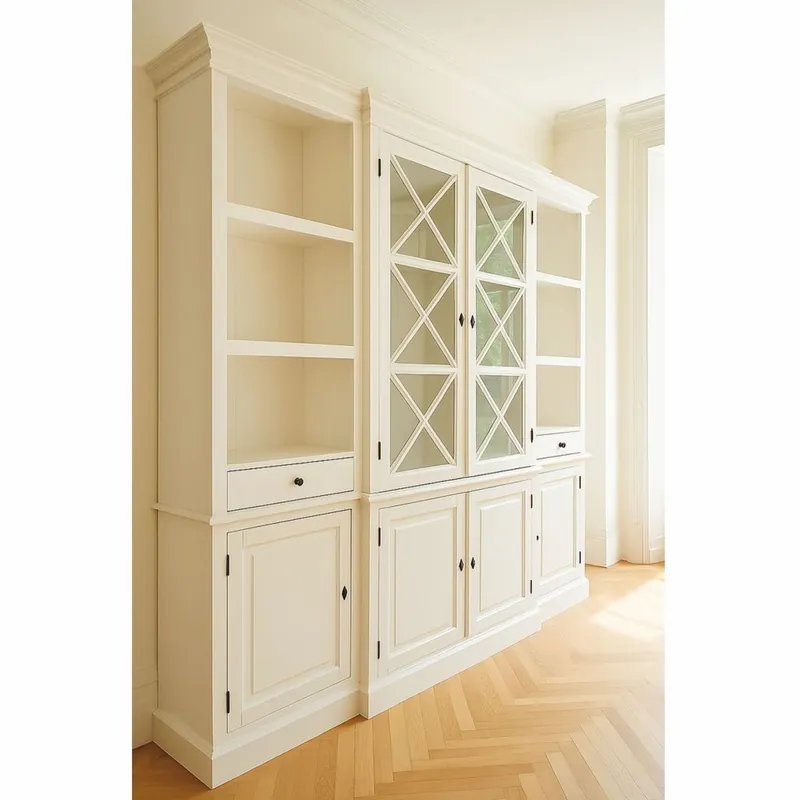 Casa Padrino Country Style Cabinet White 220 cm - Country Style Solid Wood Furniture Nur Heute